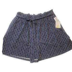 LulaRoe Ella Paperbag Shorts, 3XL, Navy NWT